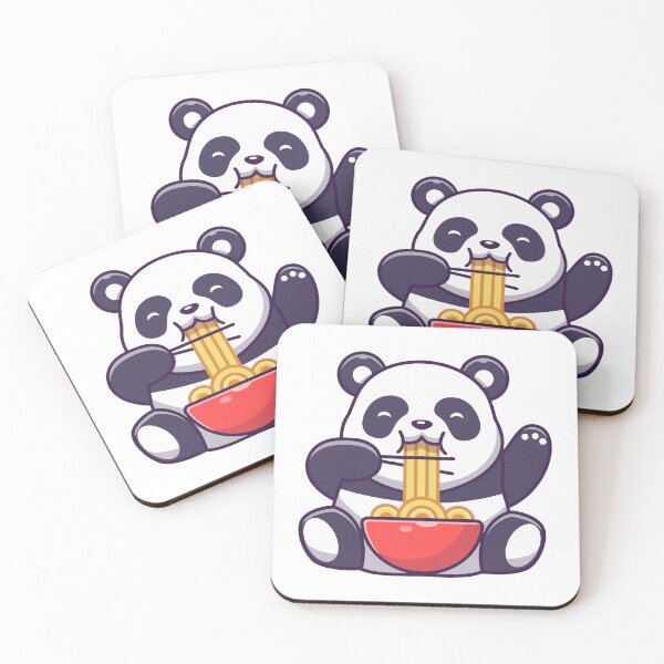 Item preview, Cute Kawaii Panda Eating Delicious Ramen Noodles designed and sold by shalbmv.