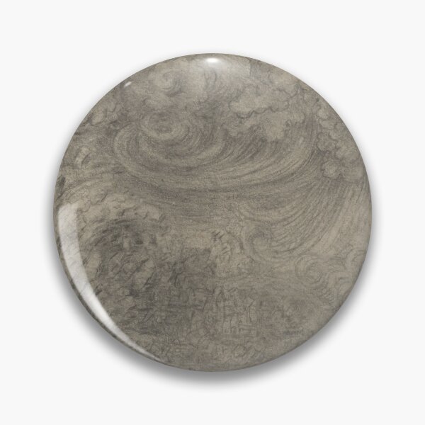 Item preview, A Deluge by Leonardo da Vinci Apocalyptic Renaissance Storm Drawing Art Print designed and sold by artofuniverse.