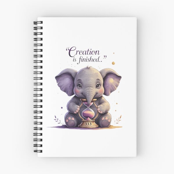 Item preview, Creation Is Finished 333 Cute Baby Elephant Nursery Wall Art designed and sold by AQUILAKREO.