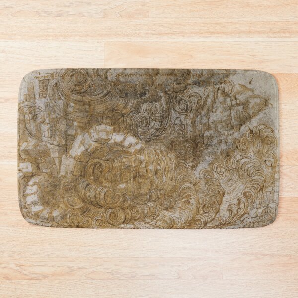 Item preview, A Deluge by Leonardo da Vinci Renaissance Storm Drawing Fine Art Print designed and sold by artofuniverse.