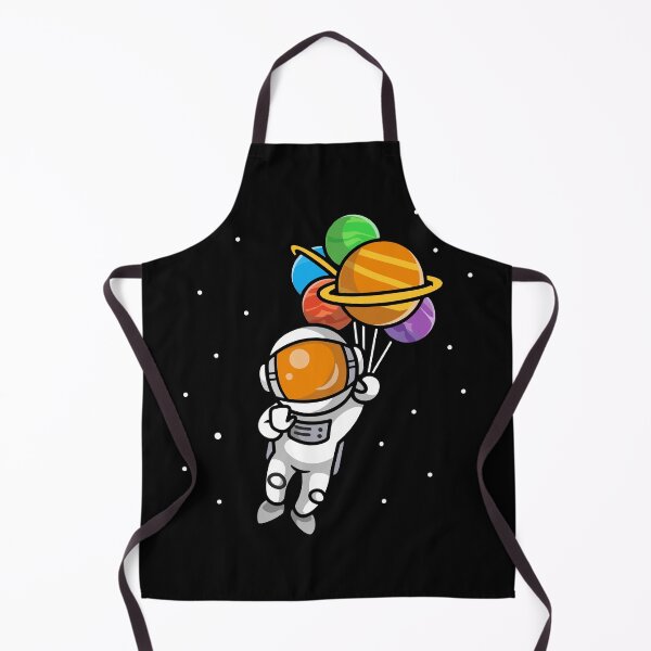 Item preview, Astronaut Floating with Solar System Planet Balloons designed and sold by shalbmv.