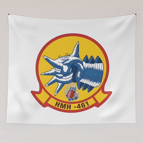 Item preview, HMH-461 Ironhorse Marine Heavy Helicopter Squadron Patch designed and sold by CharlieDesings.