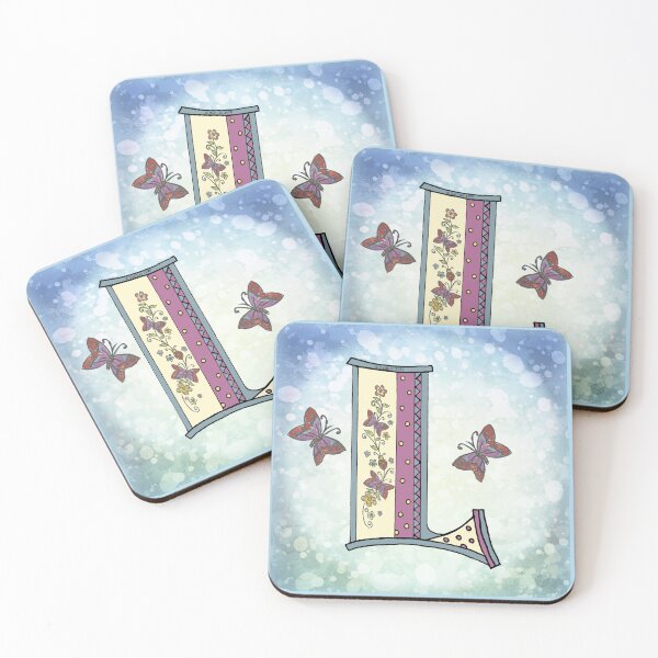 Item preview, Floral letter L Monogram designed and sold by artmuvz.