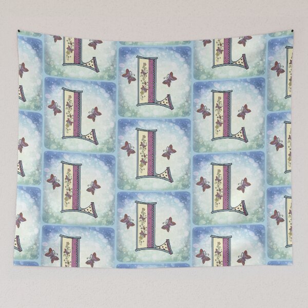 Item preview, Floral letter L Monogram designed and sold by artmuvz.