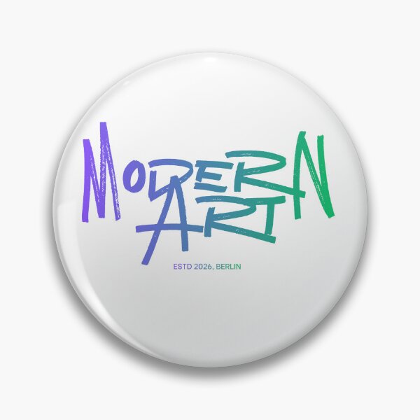 Item preview, MODERN ART Berlin ESTD 2026 Handwritten Script Logo Design designed and sold by Palettd.