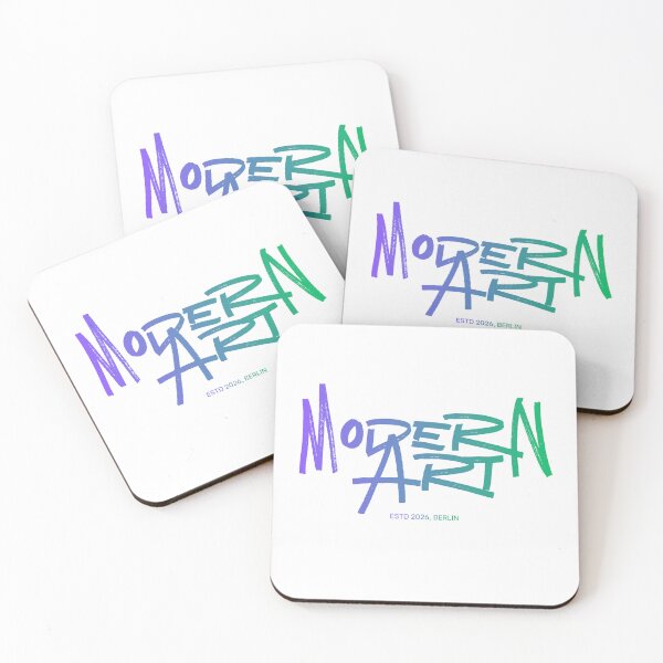 Item preview, MODERN ART Berlin ESTD 2026 Handwritten Script Logo Design designed and sold by Palettd.