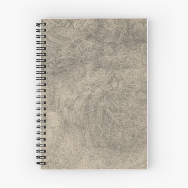 Item preview, A Deluge by Leonardo da Vinci Renaissance Storm Drawing Art Print designed and sold by artofuniverse.