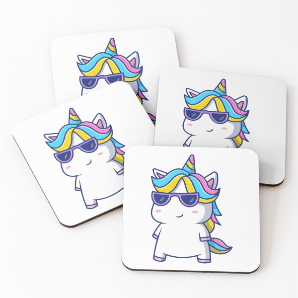 Item preview, Cool Kawaii Unicorn with Purple Sunglasses designed and sold by shalbmv.