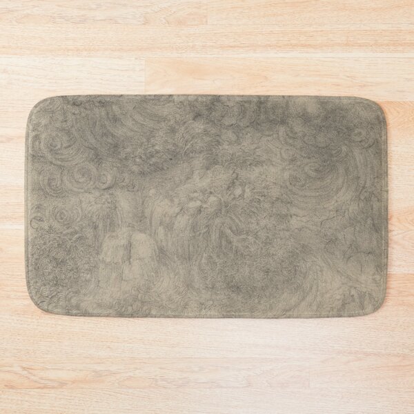 Item preview, A Deluge by Leonardo da Vinci Renaissance Storm Drawing Art Print designed and sold by artofuniverse.
