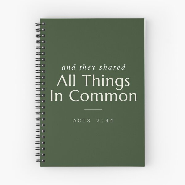 Item preview, All Things in Common – Acts 2:44 Minimalist Scripture Design designed and sold by Alt Christian.