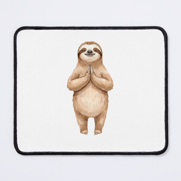 Item preview, Sloth Yoga Pose #08: Gentle Namaste Pose designed and sold by Quiet Joy Studio.