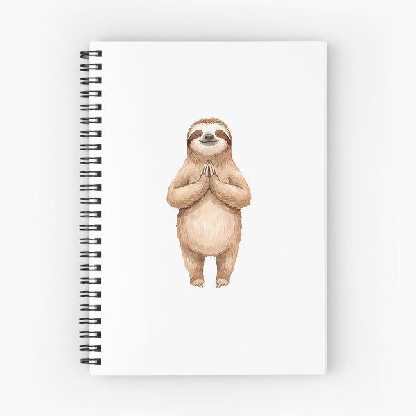 Item preview, Sloth Yoga Pose #08: Gentle Namaste Pose designed and sold by Quiet Joy Studio.