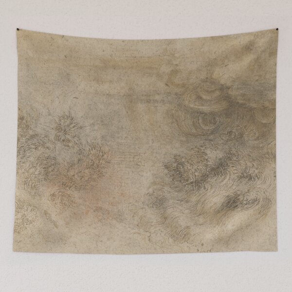 Item preview, A Deluge by Leonardo da Vinci Renaissance Storm and Flood Drawing Print designed and sold by artofuniverse.