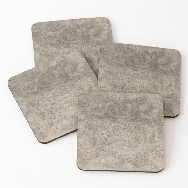 Item preview, A Deluge by Leonardo da Vinci Renaissance Storm Drawing Fine Art Print designed and sold by artofuniverse.