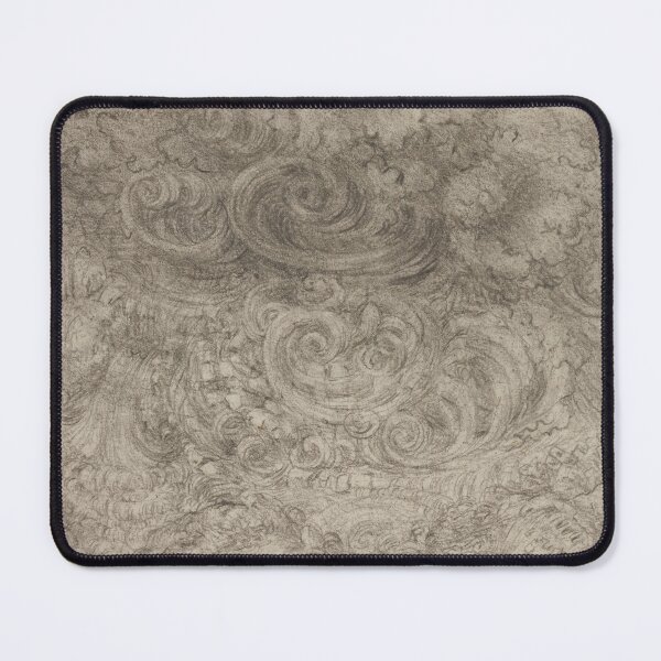 Item preview, A Deluge by Leonardo da Vinci Renaissance Storm Drawing Fine Art Print designed and sold by artofuniverse.