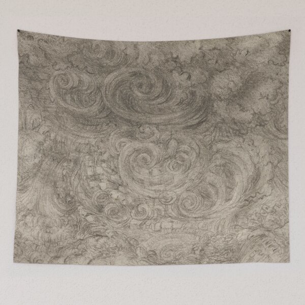 Item preview, A Deluge by Leonardo da Vinci Renaissance Storm Drawing Fine Art Print designed and sold by artofuniverse.