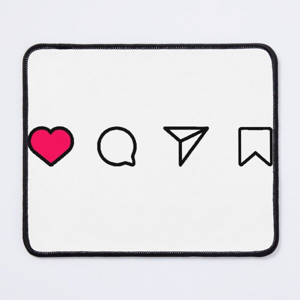Item preview, Like Comment Share Save Instagram Social Network Icons designed and sold by AstronautMerch.