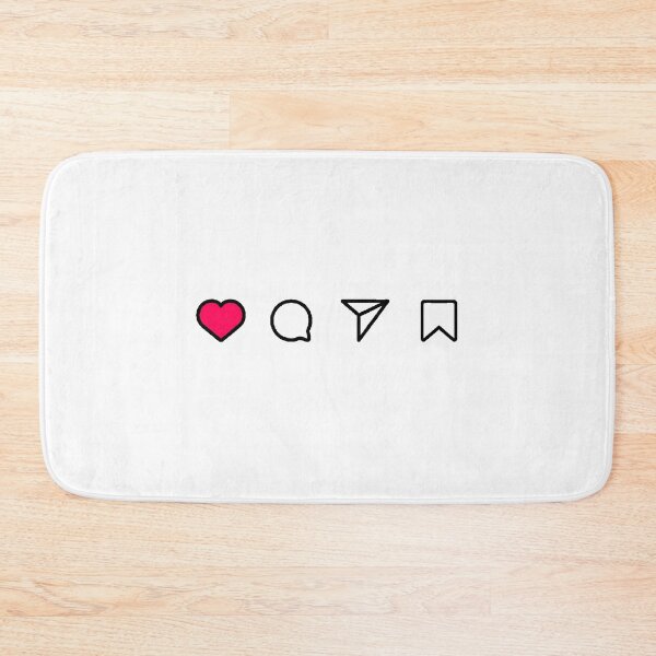 Item preview, Like Comment Share Save Instagram Social Network Icons designed and sold by AstronautMerch.