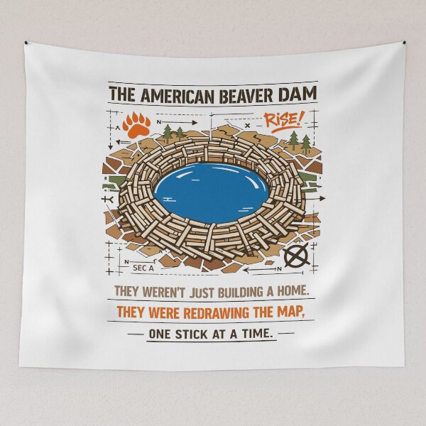 Item preview, American Beaver Dam Blueprint Nature Engineers designed and sold by WildlifeInc.