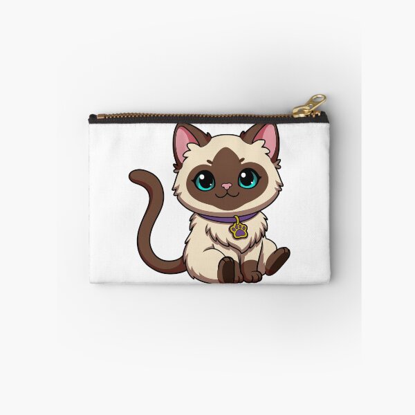 Item preview, Cute Siamese Cat Sitting Pretty Kawaii Chibi Kitten designed and sold by el.azraq.