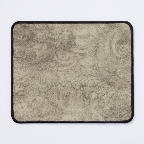 Item preview, A Deluge by Leonardo da Vinci Renaissance Storm Drawing Art Print designed and sold by artofuniverse.