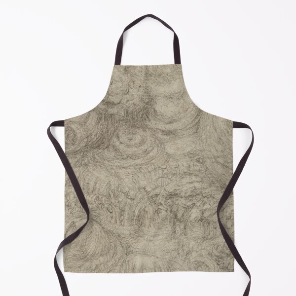Item preview, A Deluge by Leonardo da Vinci Renaissance Storm Drawing Art Print designed and sold by artofuniverse.