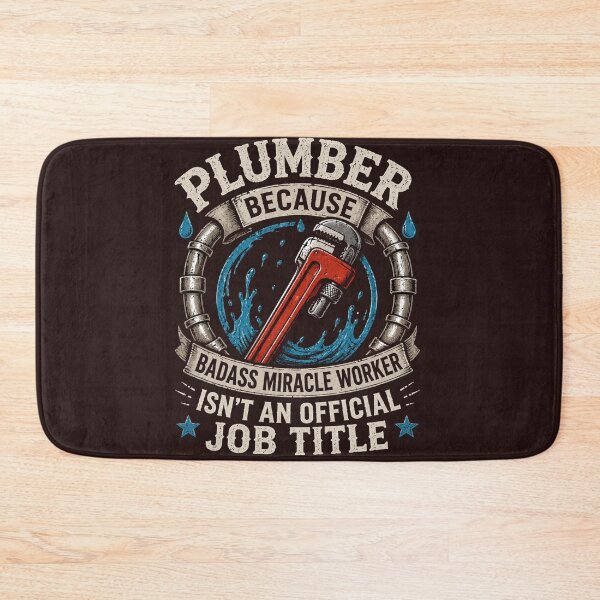 Item preview, Funny Plumber Badass Miracle Worker Retro Design designed and sold by AdrianRusetelu.