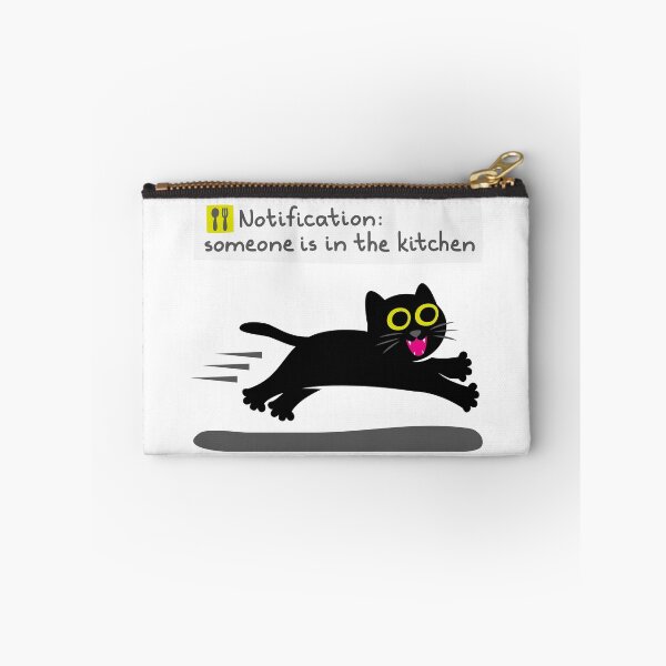 Item preview, Notification: Someone Is in the Kitchen - Funny Hungry Cat Alert designed and sold by fishdesigns.