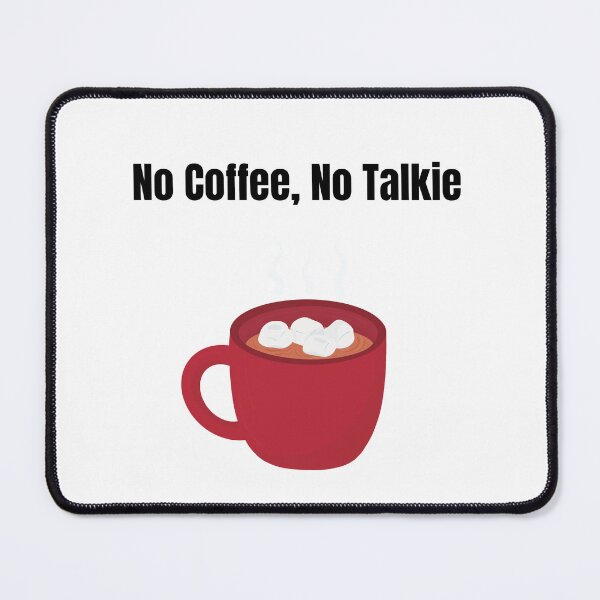 Item preview, No Coffee No Talkie - Red Mug with Marshmallows designed and sold by PeplumiArt.