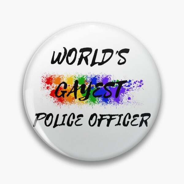 Item preview, World's Gayest Police Officer designed and sold by LuckyKermit.