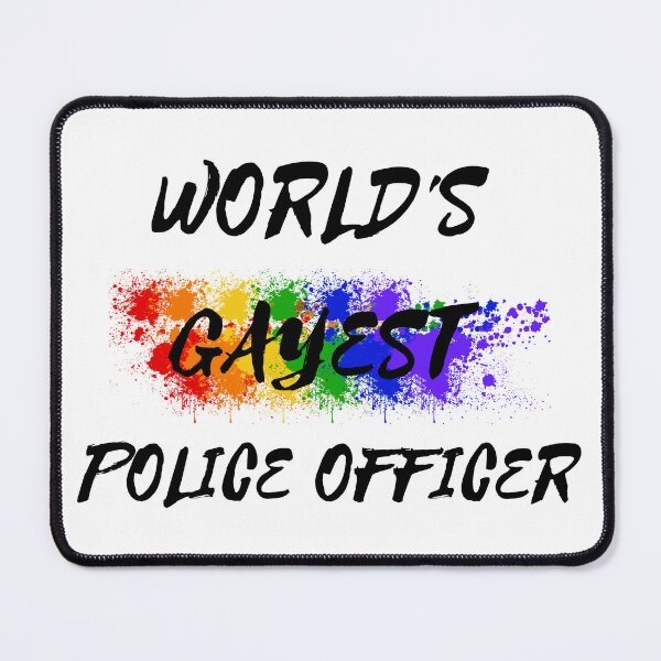 Item preview, World's Gayest Police Officer designed and sold by LuckyKermit.