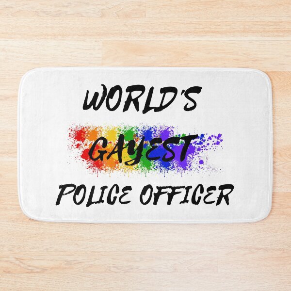 Item preview, World's Gayest Police Officer designed and sold by LuckyKermit.