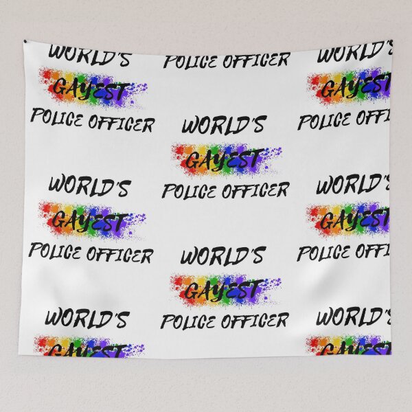 Item preview, World's Gayest Police Officer designed and sold by LuckyKermit.