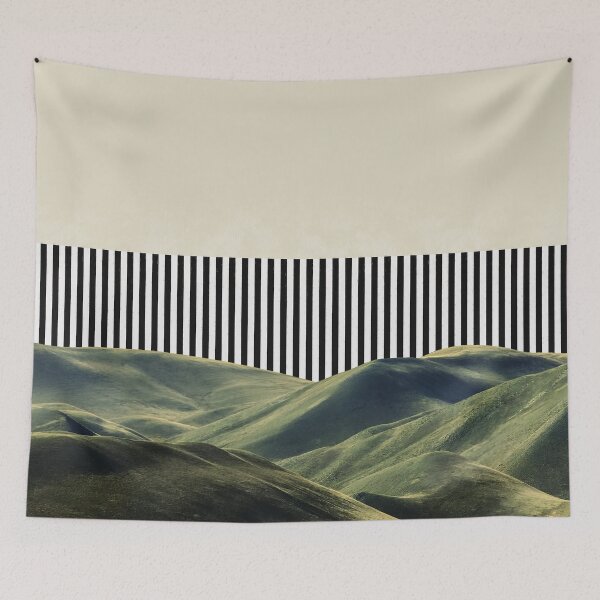 Item preview, Calm Minimalist Green Hills Landscape designed and sold by Underdott.