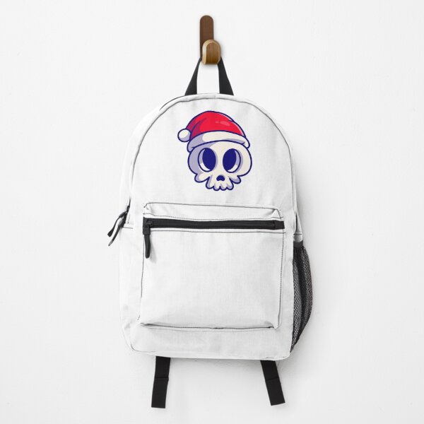 Item preview, Cutesy Christmas Skull wearing Santa Hat designed and sold by shalbmv.