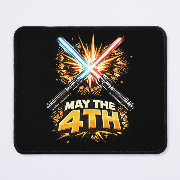 Item preview, May The Fourth Be With You Epic Space Sword Battle Comic Art designed and sold by LumePrint.