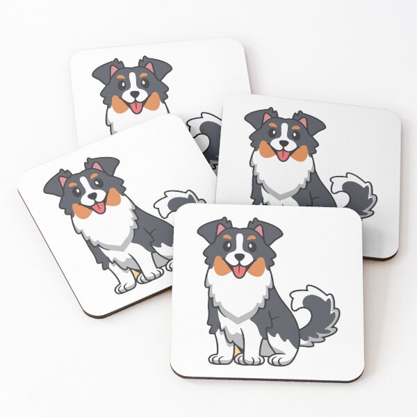 Item preview, Happy Australian Shepherd Dog Cartoon designed and sold by shalbmv.