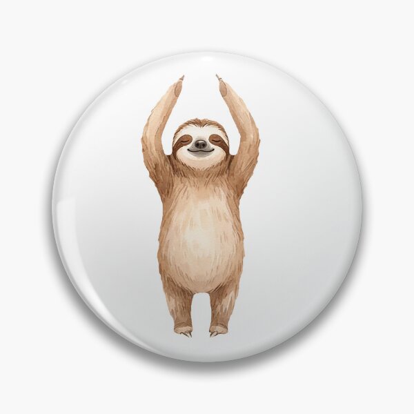 Item preview, Sloth Yoga Pose #07: Joyful Morning Stretch designed and sold by Quiet Joy Studio.