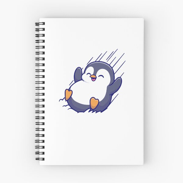 Item preview, Happy Chubby Penguin Sliding on Ice designed and sold by shalbmv.