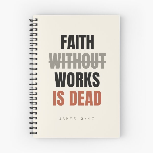 Item preview, Faith Without Works Is Dead – James 2:17 Bold Minimal Scripture designed and sold by Alt Christian.