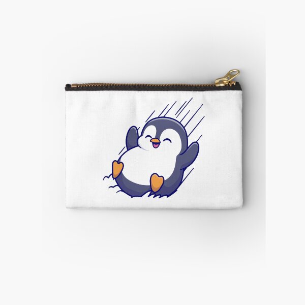 Item preview, Happy Chubby Penguin Sliding on Ice designed and sold by shalbmv.