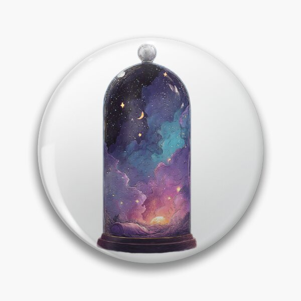 Item preview, Dreamy Galaxy in a Bottle – Magical Night Sky Illustration designed and sold by Byarasstudio.