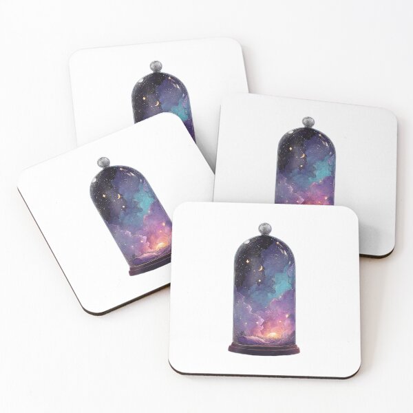Item preview, Dreamy Galaxy in a Bottle – Magical Night Sky Illustration designed and sold by Byarasstudio.