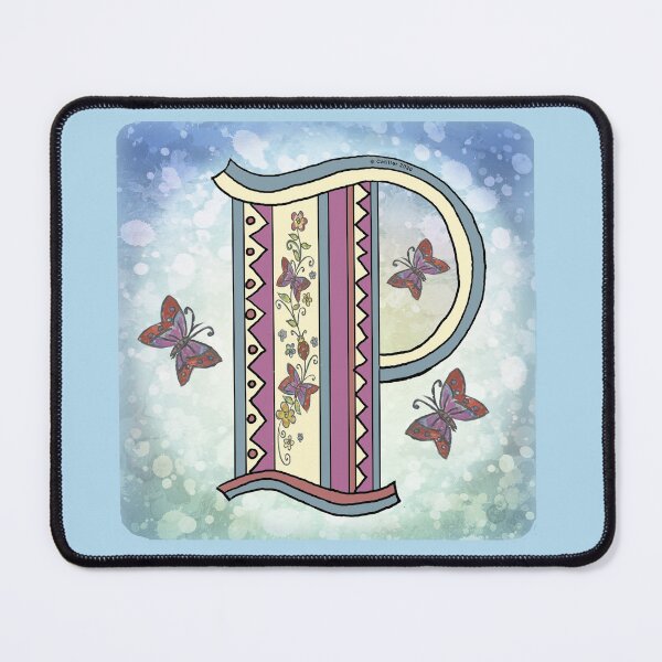 Item preview, Floral letter P Monogram designed and sold by artmuvz.