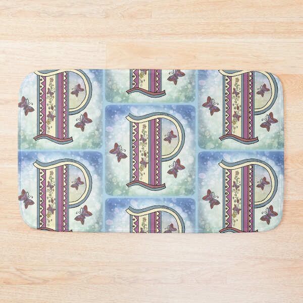 Item preview, Floral letter P Monogram designed and sold by artmuvz.