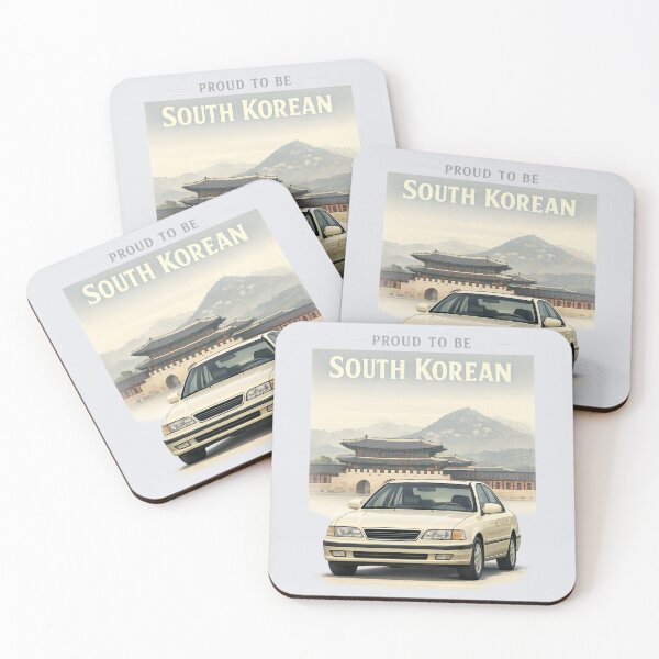Item preview, Proud To Be South Korean Minimal Heritage Car Design designed and sold by Retro Arabica.