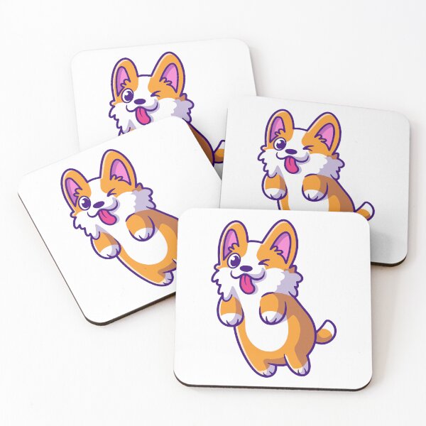 Item preview, Playful Winking Corgi Dog Illustration designed and sold by shalbmv.
