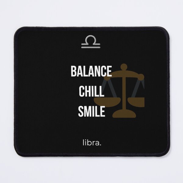 Item preview, Libra Zodiac Balance Chill Smile Black Design designed and sold by Milena018.