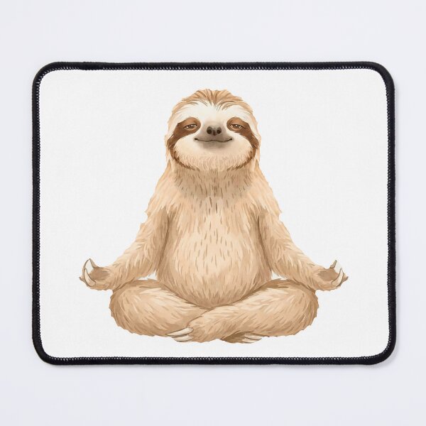 Item preview, Sloth Yoga Pose #01: Calm Lotus Pose designed and sold by Quiet Joy Studio.