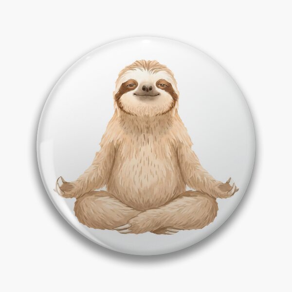 Item preview, Sloth Yoga Pose #01: Calm Lotus Pose designed and sold by Quiet Joy Studio.